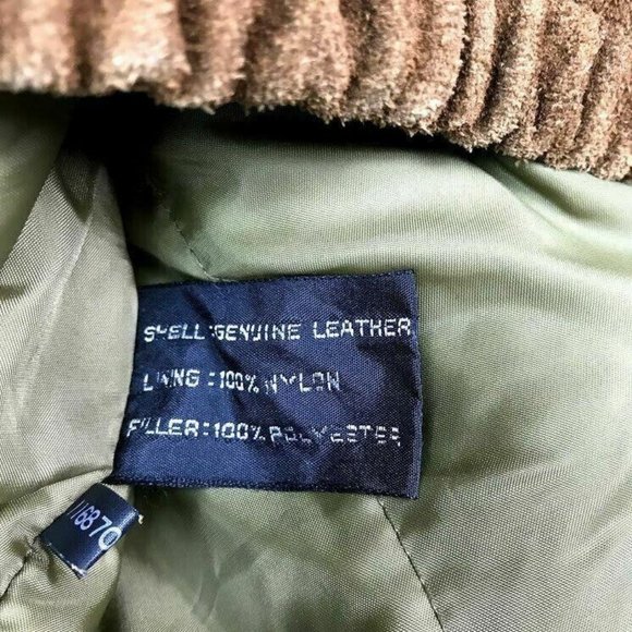 WEEKENDER Vintage Leather Jacket Size 42 Men's Zip-Up Button Sleeves Brown - Picture 8 of 11